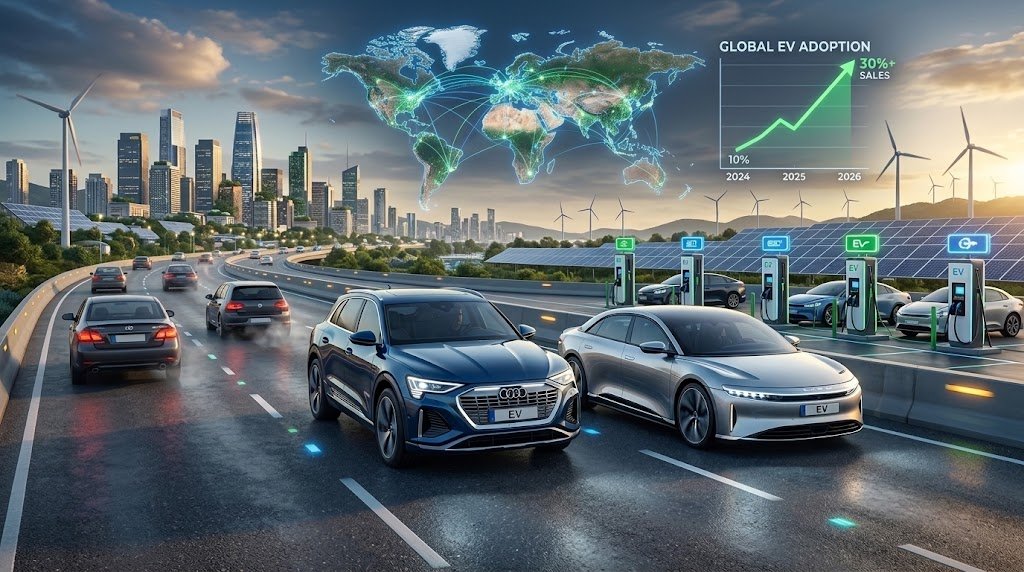Global EV Sales Surge While Petrol Cars Lose Ground in 2026 – IEA Report - EV Decisions Pakistan Global EV Sales